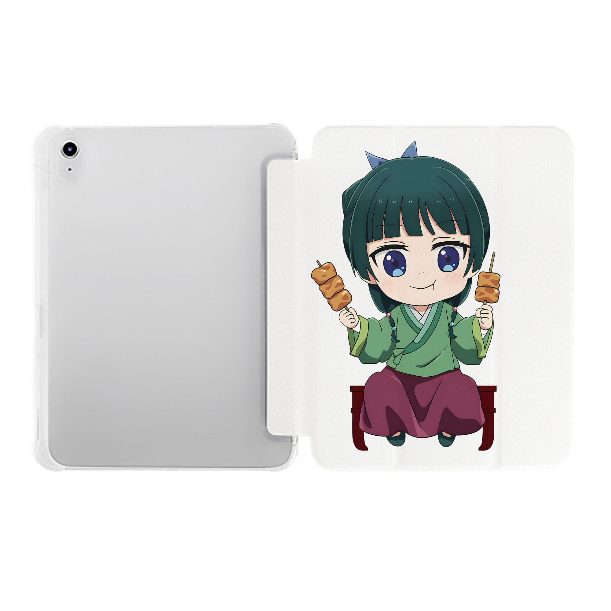（画像用） 薬屋のひとりごと The Apothecary Diaries IPad ケース ペン収納付き 三つ折りスタンド PUレザー×シリコン 対応機種9.5/10.5/10.9インチ